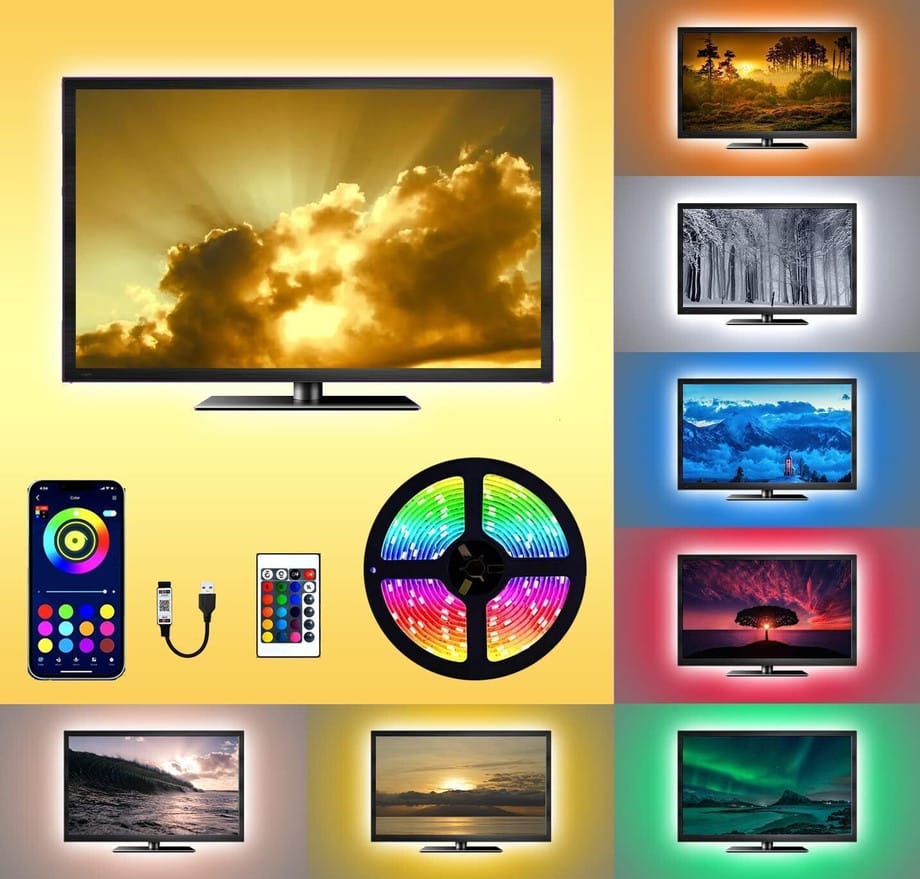 Behind-TV Glow Strip